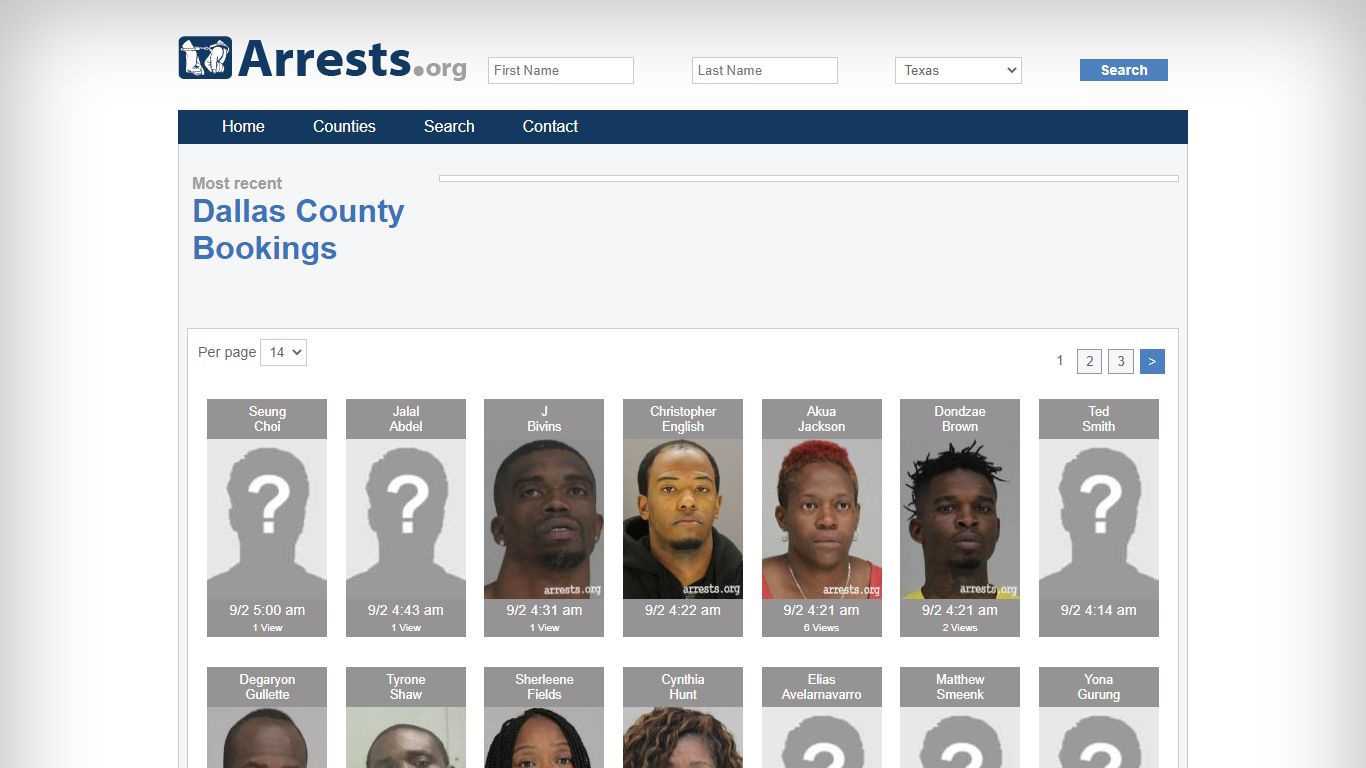 Dallas County Arrests and Inmate Search