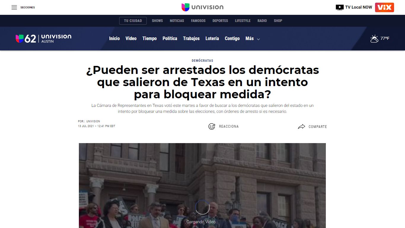 ¿Pueden ser arrestados los demócratas que salieron de Texas en un ...