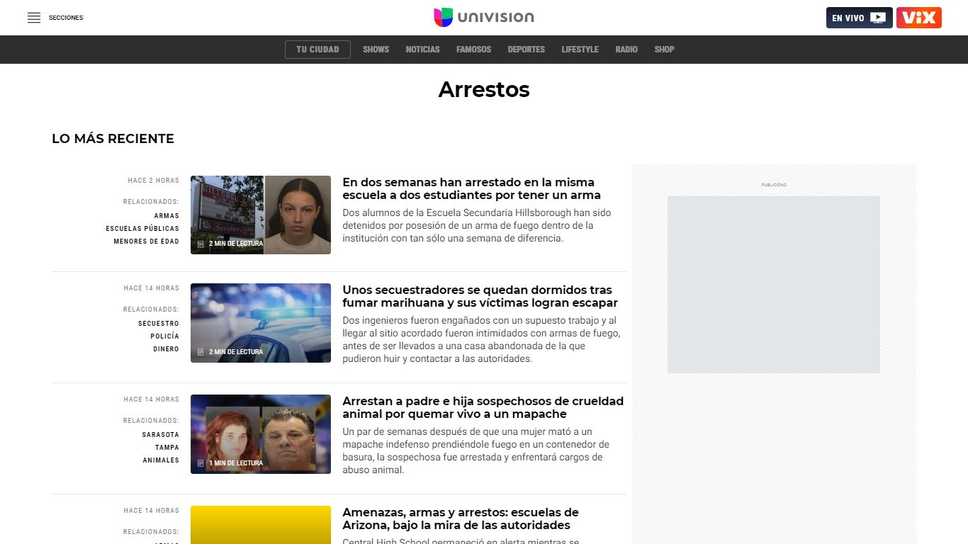 Arrestos: Últimas noticias, videos y fotos de Arrestos | Univision